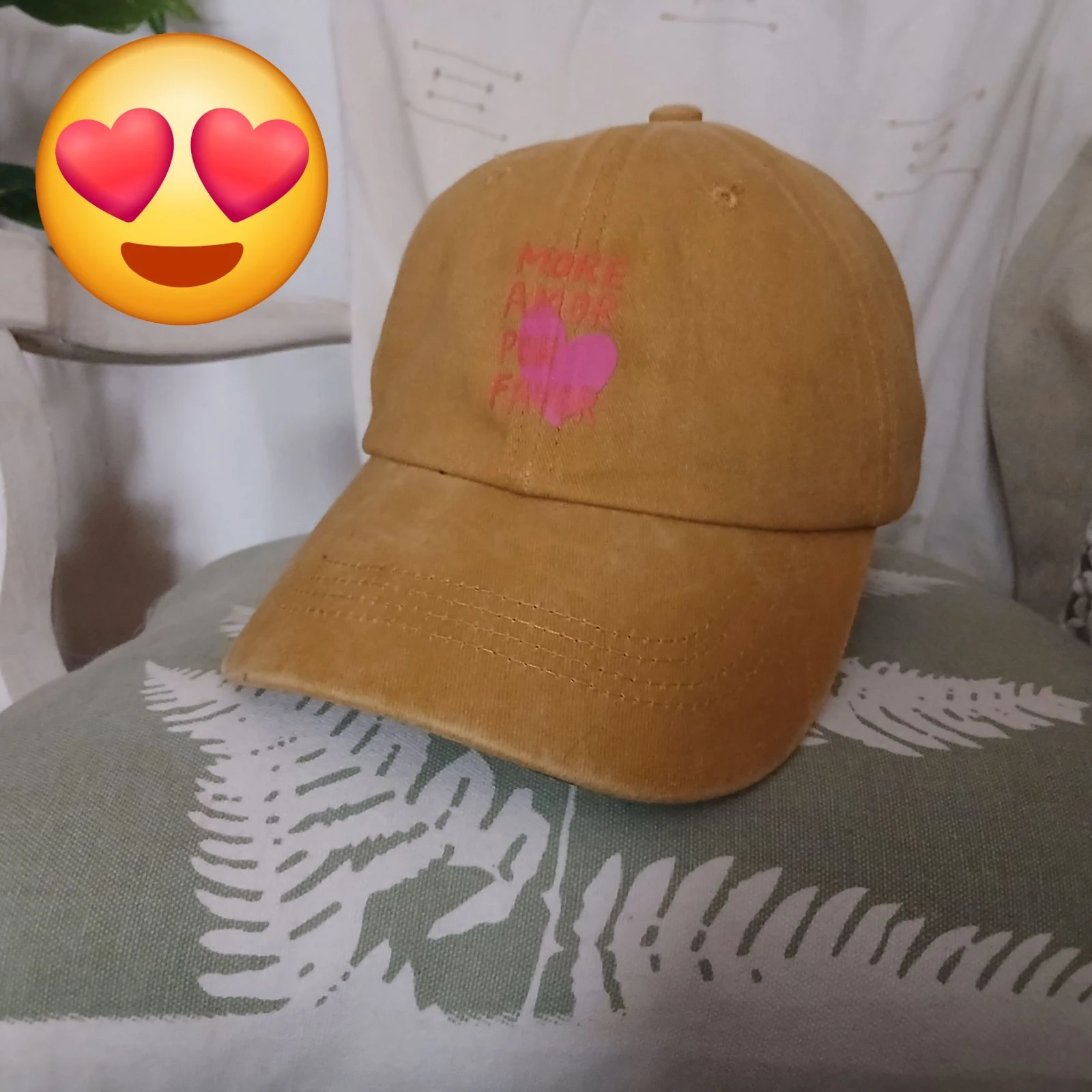 Casquette baseball – Style Vintage / Moutarde